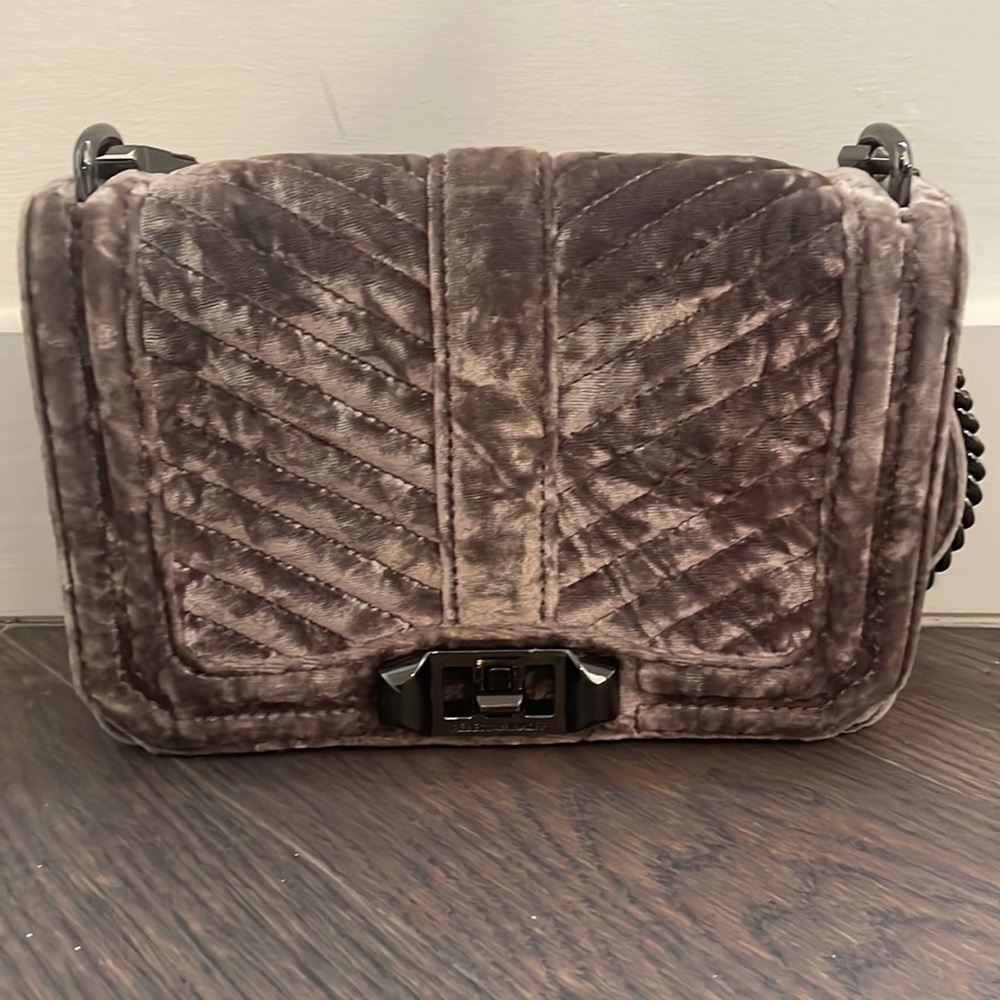 Rebecca Minkoff velvet crossbody
